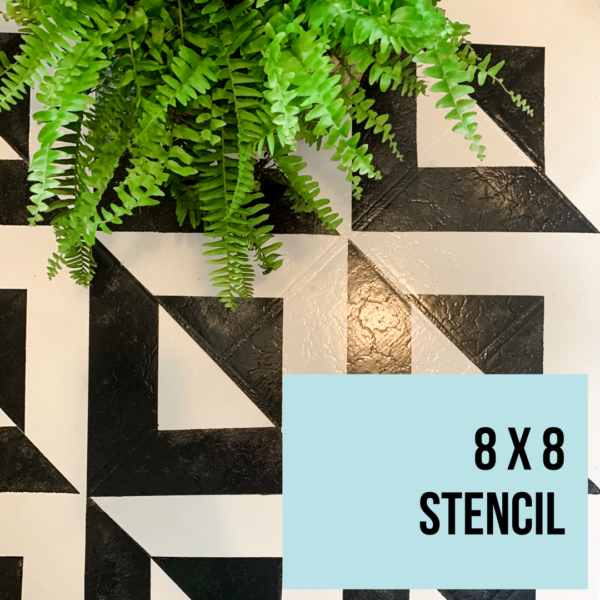 8 X 8 Modern Tile Stencil