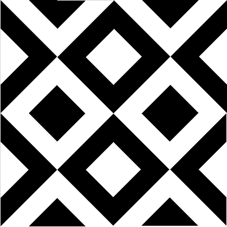 Black and White Tile Pattern