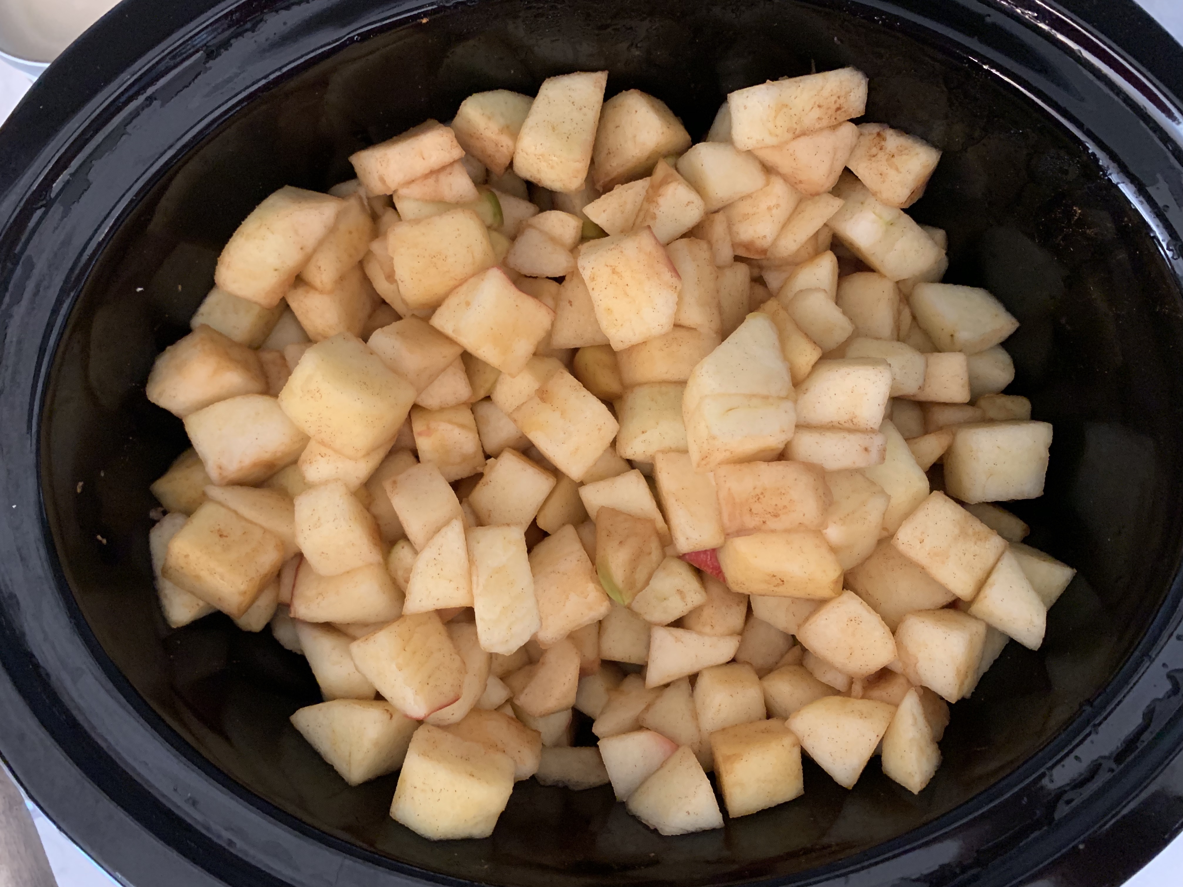 Diced Apples in Crock Pot